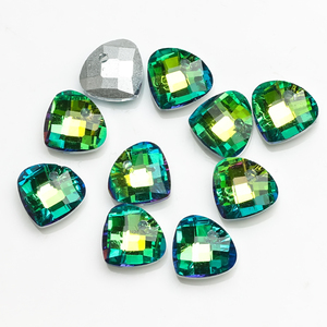 Zhubi Multi Shapes Blue <strong>Emerald</strong> Pendant Glass <strong>Beads</strong> Elegant Butterfly Star Fish <strong>Drop</strong> Heart Crystal <strong>Beads</strong> for Jewelry Making - Product Image 3