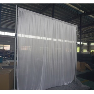 Telescopic aluminum curtain rods pipe and drape for <b>wedding</b> event <b>backdrop</b> <b>stand</b> - Product Image 5