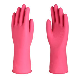 <span class=keywords><strong>Gants</strong></span> de nettoyage de cuisine en Latex de caoutchouc rose de haute qualité prix compétitif outils et accessoires de travail ménager imperméables - Product Image 1