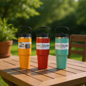 Oem Odm 30oz Stainless Steel Tumbler With Handle Vacuum Insulated <b>Coffee</b> Mug Portable Travel Cup For Office Outdoor Gift - Product Image 2