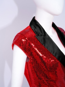 Chaleco de baile de salón estándar para mujer con cinturón para fiestas, actuaciones en escenarios y discotecas - Product Image 5