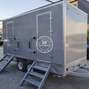 Remolque de Lujo para Baño y Aseo de 2 Estaciones y 2.9m, Remolques Portátiles para Baño y Aseo Móviles para Camping - Product Image 1