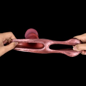 Funda de silicona acanalada grande YOCY Fantasy Horse con anillo antideslizante, juguetes sexuales para hombres, extensor y alargador de pene. - Product Image 3