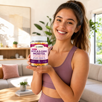 Gummies MTHF Folate Oméga 3 Fraise OEM Personnalisé Marque Privée Inositol Qualité Supplémentaire Usine Propre
