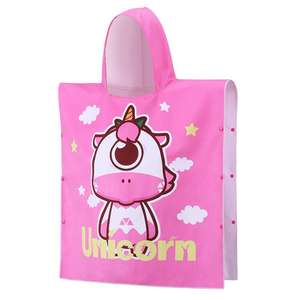 Poncho de toalla con estampado personalizado para niños, toalla sin arena con capucha, Poncho de <span class=keywords><strong>playa</strong></span> de microfibra para Surf - Product Image 1