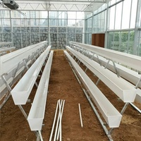Accessoires de serre de système hydroponique à canal Nft en PVC pour l'agriculture verticale personnalisée