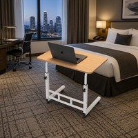 Bureau portable haut de gamme et durable avec une grande surface pour diverses tailles d'ordinateurs portables, idéal pour le travail à domicile, depuis le lit, le canapé ou le fauteuil.