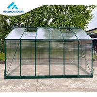 Serre conservatoire moderne de plain-pied pour jardin petite maison agriculture extérieure facile à assembler serre à ossature métallique pour plantes