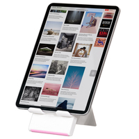 Support Portable pliable, 18 pouces, support de bureau, tablette, à une main, pour téléphone et tablette