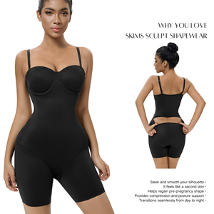 Mono moldeador <span class=keywords><strong>de</strong></span> cuerpo completo con control <span class=keywords><strong>de</strong></span> barriga sin costuras para mujer, ropa moldeadora <span class=keywords><strong>de</strong></span> cadera transpirable <span class=keywords><strong>de</strong></span> talla grande - Product Image 3