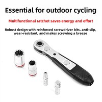 Kit de tournevis à cliquet magnétique portable 30 pièces, double entraînement, double tête, mini-embouts pour VTT et vélo de route