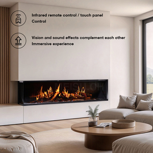 Lámpara Inteligente Moderna MEISU.CH con Pantalla <span class=keywords><strong>LED</strong></span> Integrada, <span class=keywords><strong>Efecto</strong></span> 3D y <span class=keywords><strong>Chimenea</strong></span> Eléctrica Holográfica de Inserción Vertical - Product Image 3