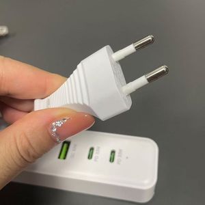 Chargeur de téléphone portable US/EU/UK 100W multi-ports double PD à charge rapide, tête de charge universelle, câble d'extension de prise - Product Image 6