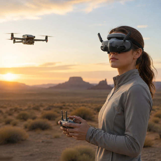 Goggles 3 Aerial Image Viewer FPV Drone Headset Flight Control Training Video Monitoring and Kit Setup