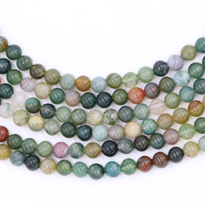 보석 만들기 8mm 도매 비즈 천연 돌 비즈 인도 마노 돌 비즈 - Product Image 5