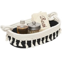 Paniers de rangement tissés à la main en corde de coton pour jouets, vêtements, articles de puériculture, magazines, de forme rectangulaire, personnalisables pour marque, idéaux comme cadeaux