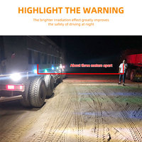 Feux latéraux de camion super lumineux à 4 LED, véhicules, camions, feux stroboscopiques d'urgence, balise clignotante, feux d'avertissement pour chariot élévateur, voiture
