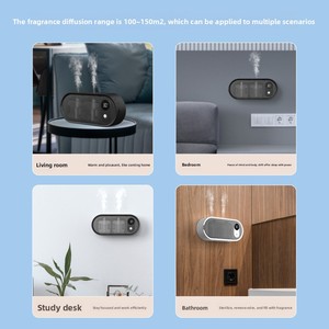 เครื่องเพิ่มความชื้นอัลตราโซนิกแบบพ่นคู่อัตโนมัติ 50 มล. ใช้พลังงานจาก USB เงียบ พร้อมฮูมิสตัทในตัว ใช้ได้ทั้งบ้าน โรงแรม ห้องน้ำ - Product Image 5