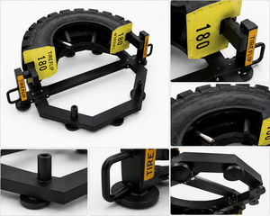 Appareil de fitness pour l'entraînement de retournement de pneus à 180 degrés, en métal durable, support universel - Product Image 6
