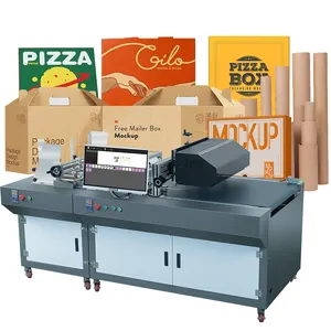 Kelier harga pabrik Digital Inkjet Printer untuk kotak Pizza kualitas tinggi karton kotak Printer tunggal Pass Printer