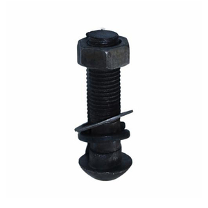 สลักเกลียวตะขอยึดหางปลาสำหรับทางรถไฟเหล็กกล้าคาร์บอนเกรด4.8 8.8 10.9แผ่นสังกะสีชุบสังกะสี - Product Image 2
