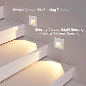 Lumière d'escalier moderne à détecteur de mouvement 3W, étanche <span class=keywords><strong>IP65</strong></span>, projecteur LED encastré, large plage de tension AC85-265V, lampe d'escalier étanche - Product Image 6