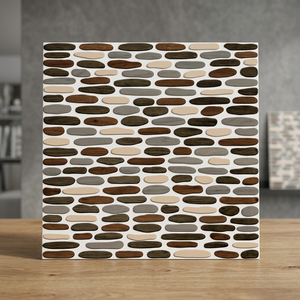 Carreaux de sol en céramique modernes à motif mosaïque 300x300mm, design en porcelaine imperméable pour l'aménagement intérieur - Product Image 2