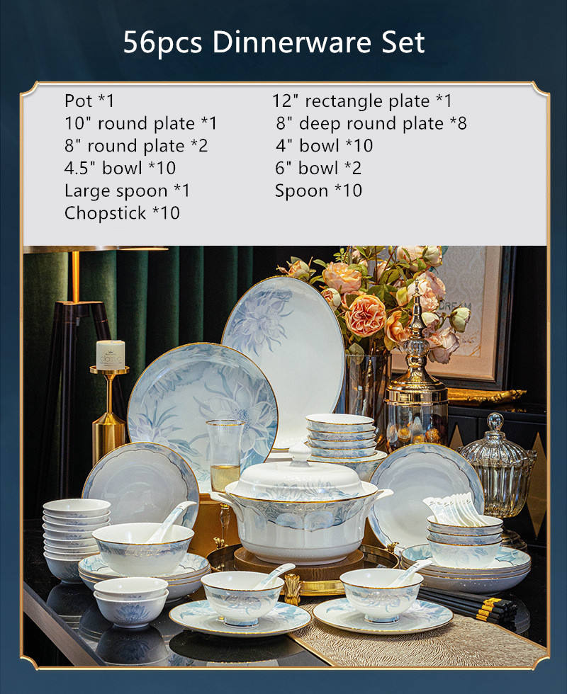 ชุดอาหารเย็น 56 ชิ้น