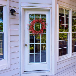 Guirnalda Navideña de Plástico Roja con <span class=keywords><strong>Colgante</strong></span> de Viento, Decoración para el Hogar, Porche, <span class=keywords><strong>Chimenea</strong></span>, Simulación - Product Image 2