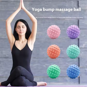 Bola pijat dalam Meridian TPR bola Fascia Yoga olahraga Logo kustom bola pijat dalam untuk latihan relaksasi otot terbuat dari karet - Product Image 6
