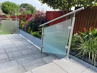 Matériel de fixation pour garde-corps d'escalier, poteau de garde-corps en acier inoxydable, pince en acier inoxydable de 12 mm, système de garde-corps de balcon en verre