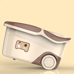 Chất Lượng Cao 360 Ma Thuật Lau Thép Không Gỉ Giỏ Bánh Xe Nhựa Xử Lý Cho Dễ Dàng Làm Sạch Khô Sợi Nhỏ Xô Cho Nhà Sử Dụng - Product Image 5