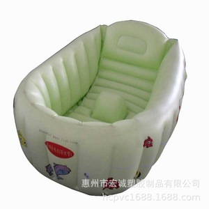Pvc <b>Inflatable</b> Shampoo Basin Heart Pattern Pink For Baby <b>Bathing</b> Huizhou Made - Product Image 5