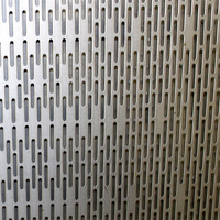 Plaque métallique perforée pour décoration de bâtiment, acier inoxydable 304, soudage, épaisseur personnalisable