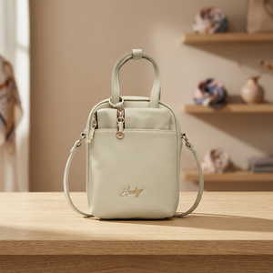 Bolso de Mano de Piel Sintética para Mujer con Correa Ajustable, Cierre de Cremallera, Bolsillo Interior y Cartera Adicional - Product Image 3