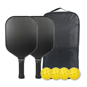 2024 individuelles USAPA-zugelassenes Pickleball Paddel aus Karbonfaser 16 mm Satz aus 2 personalisierten Schlägern