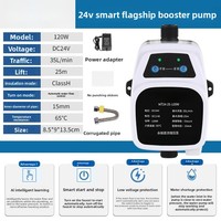 Pompe de surpression domestique semi-automatique 24V à faible bruit et haute pression, petite pompe de pressurisation OEM pour chauffe-eau solaires
