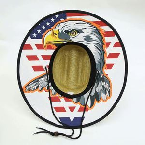 Customized Logo Wholesale Summer <b>Hats</b> Outdoor Men Fishing Surf Lifeguard Beach Sun Straw <b>Hat</b> - Product Image 1