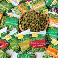 Bolsa pequeña para aperitivos de frutas y verduras de guisantes originales de frijol verde frito salado semisuave exótico chino