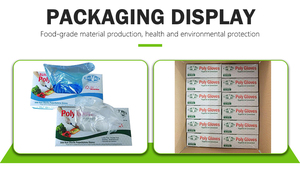 Синие прозрачные одноразовые перчатки из TPE/CPE в коробке для пищевых продуктов - Product Image 5