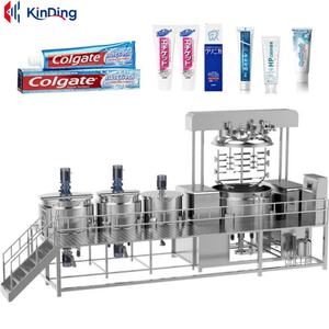 Machine de mélange de liquides pour la fabrication de cosmétiques, en acier inoxydable, contrôlée par PLC, avec écran tactile, pour le traitement chimique automatique - Product Image 2