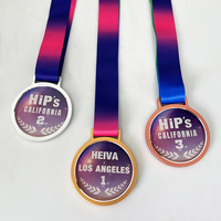 Médailles sportives personnalisées en bronze, argent et or, plaquées, 3D, durables, médailles de récompense personnalisées en métal pour les sports