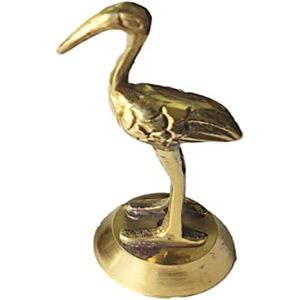 PARIJAT HANDICRAFT <b>Small</b> Golden Brass Pair Duck Statue Loving Figurine for Home Office <b>Table</b> <b>Desk</b> Vastu Decorative Showpiece - Product Image 2