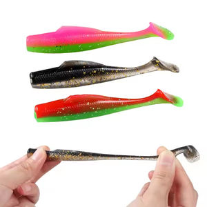 Nuovo Set di Esche Super Morbide in TPR, Esca Artificiale Bionica a Coda a T per Pesca alla Carpa, Fiume, Laghetto, 1 Pezzo in PVC per Pesca al Persico - Product Image 2