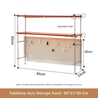 Étagère de bureau en acrylique à cadre métallique réglable, support de rangement multi-niveaux à panneaux perforés, autres meubles ménagers