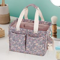 Classique Floral Polyester sac fourre-tout léger résistant à l'eau couche Caddy organisateur Portable bébé voyage accessoires lingettes pour