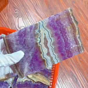Artisanat en cristal gravé au laser naturel de haute qualité, tranches d'améthyste et d'agate pour la décoration, vente en gros - Product Image 1