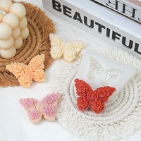 Beau nouveau Style fleur papillon résine époxy savon Silicone moule Fondant gâteau décoration moules pour bricolage fabrication à la main