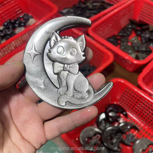 Cristal de Obsidiana Natural de 85 mm, Tallado de Luna con <span class=keywords><strong>Mono</strong></span>, Piedra Preciosa Curativa, Cristal de Plata Brillante, en Venta - Product Image 5