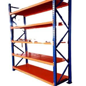 4 Plank Verstelbare Middelzware Opslag Lange Overspanning Rack Voor Garage, Winkel, Magazijn, Kelder